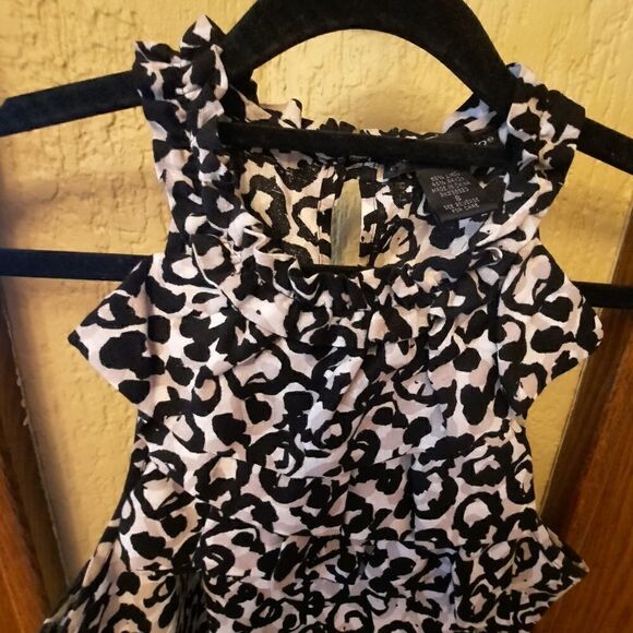 Elena Solano Linen Animal Print Ruffle Halter Top Sleeveless - Picture 12 of 14